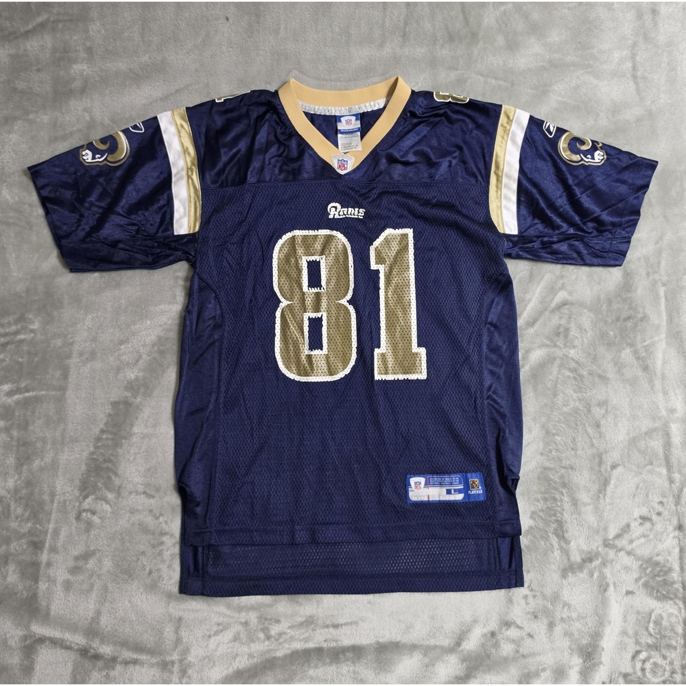 Reebok St Louis Rams‎ Torry Holt 81 Jersey Boys Large 14-16 Blue NFL Football